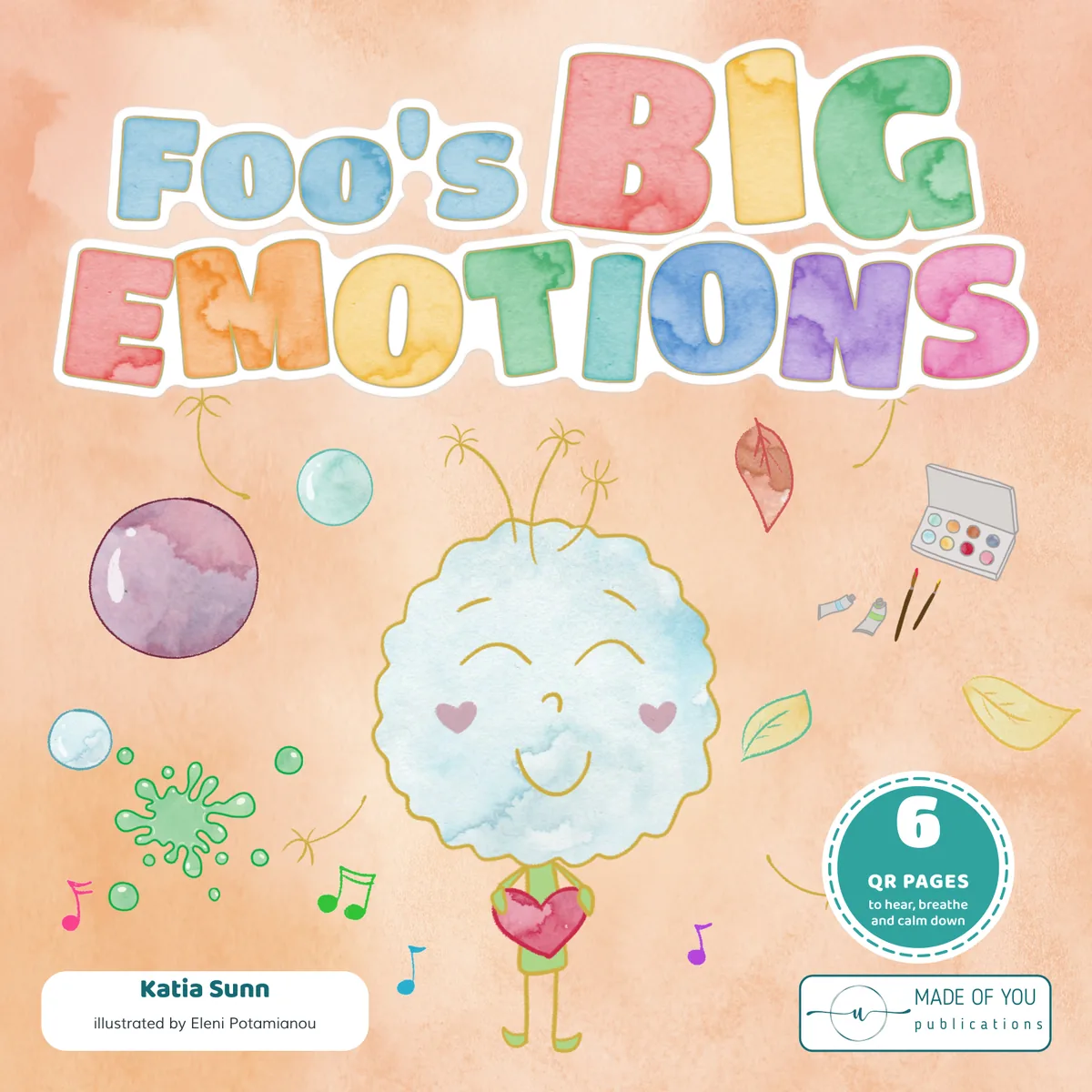 Cover of Foo's Big Emotions, a feelings picture book about big emotions and ways to calm down