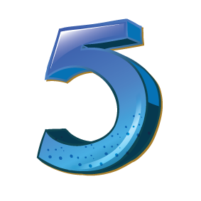 The 5 times table